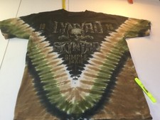 Lynyrd Skynyrd Simple Man Shirt Mens Size Medium Tie Dye T Shirt Liquid Blue Tee