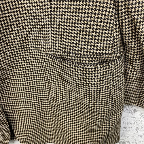 Tuta blazer due bottoni Lauren Ralph Lauren uomo 46 pied de poule lana marrone nero - Foto 6 di 14