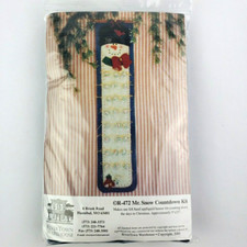 RiverTown Warehouse Mr. Snow Countdown Kit Christmas Advent Snowman Vintage NIP