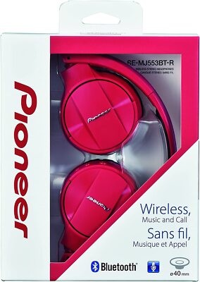 Pioneer On-ear auriculares Bluetooth Se-mj553bt-r rojo Compra