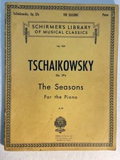 1909 Schirmer's Library of Musical Classics Piano Tschaikowsky Op. 39 Music Book