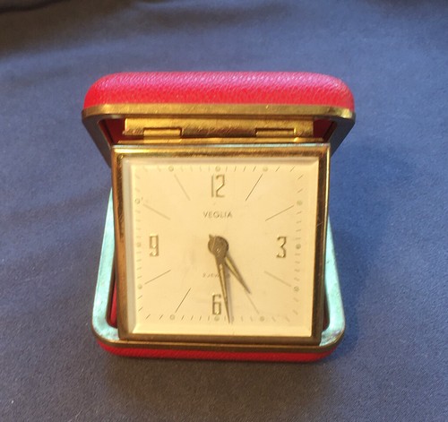 Vintage orologio sveglia da viaggio VEGLIA 2 jewels ottimo stato  funzionante | eBay