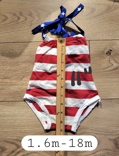 Stretchy Sleeveless Bodysuit for baby - 4th July / American flag - Picture 8 of 11