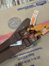 New 2X Timberland W38 Men's Casual 40MM Pull Up Genuine Leather Jean Belt