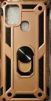 Samsung Galaxy a21s - case w/ stand - Pinkish/copper (photo = off) Canadian Sold