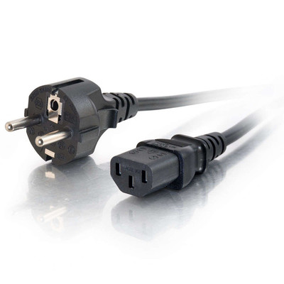 C2G 2M Stromkabel (IEC320C13 to CEE 7/7 Schuko) 6 Foot Netzkabel Für Computer Un