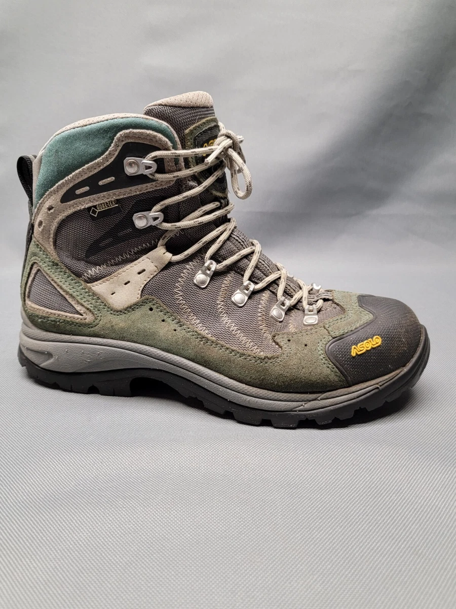 Used Asolo Atlantis GTX Hiking Boots - Women's 8.5 Light Blue Gray Vibram  Sole