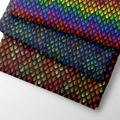 100% Cotton Dragon Scales Skins Mythical Print Children Craft Dress Fabric | FQ