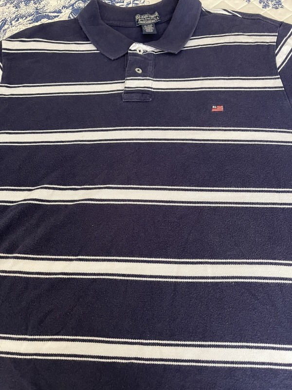 Mens Vintage Ralph Lauren Polo Jeans Club Polo Shirt XL 