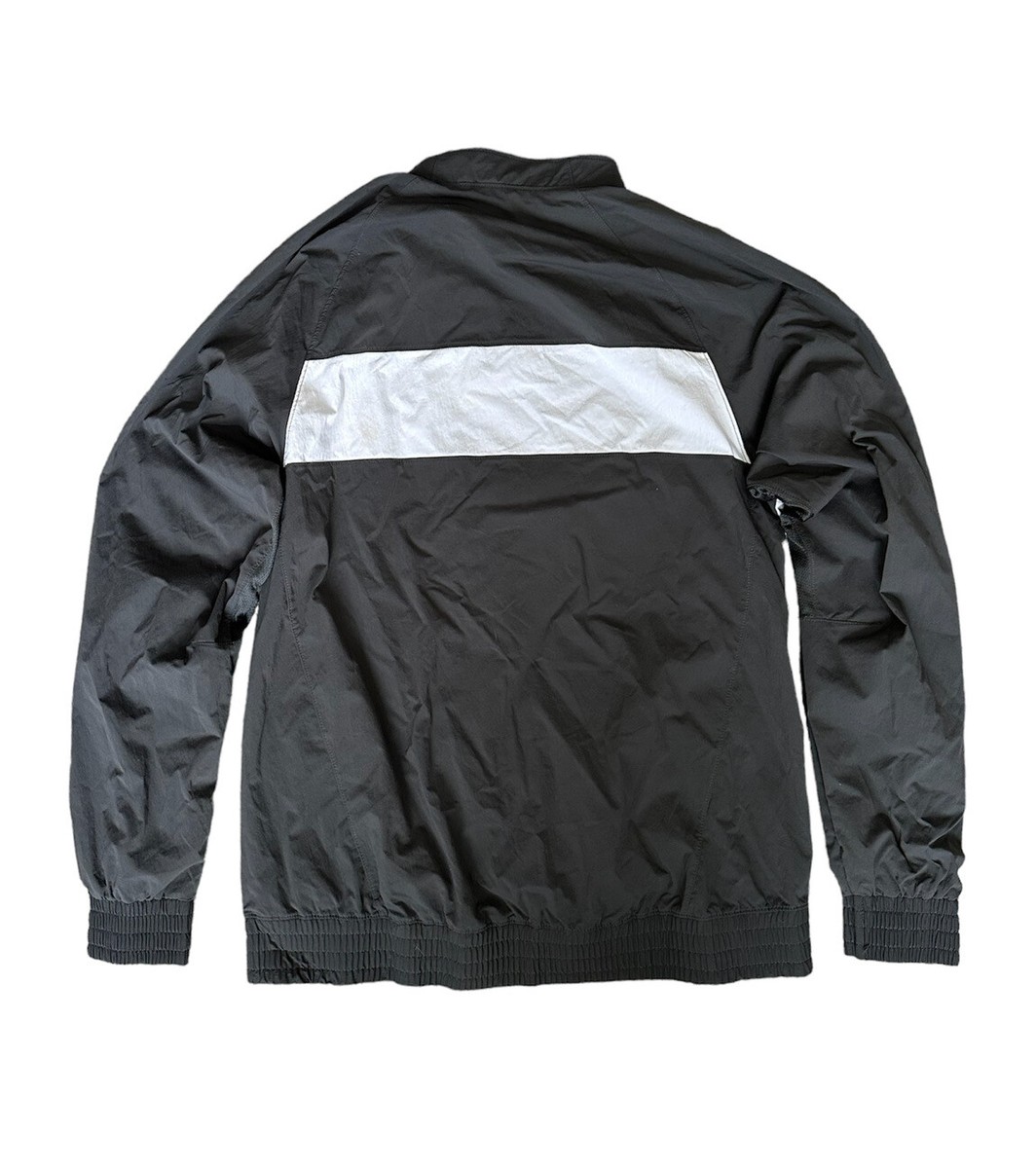 Nike Air Jordan Dri Fit 1/4 Zip Woven Jacket Gray White Men's