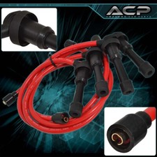 For 95-99 Eclipse Gsx Gst 2.0l 4g63 Turbo Jdm Ignition Spark Plug Wire Set Red For 95-99 Eclipse Gsx Gst 2.0l 4g63 Turbo Jdm Ignition Spark Plug Wire Set Red