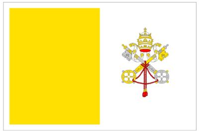 Vatican City International Flag Sticker Decal F708
