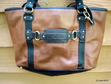 Super-duty Stone Mountain Strap Purse Large Shopper Genuine Tan/brown Leather