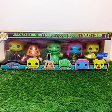 Funko POP! The Nightmare Before Christmas Blacklight EXCLUSIVE 5-Pack (NIB)