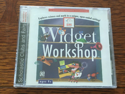 Maxis Kids Widget Workshop CD-ROM ages 9+ Scholastic Clubs 1998 NEW