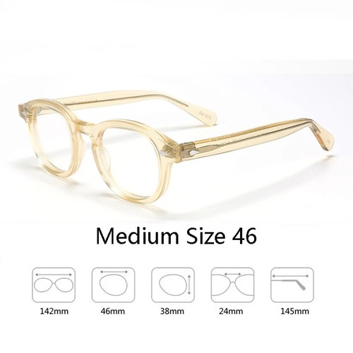 Men's Spectacle Frame Johnny Depp Lemtosh Style Glasses Transparent Eyeglass - Picture 24 of 64