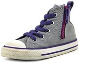 Converse Infant Girls Chuck Taylor All Star Hi Side Zip Sneaker -Infant 4