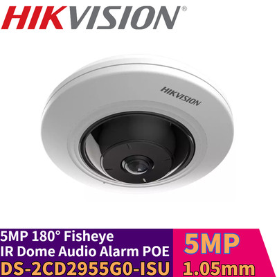 US STOCK Hikvision Original 5MP DS-2CD2955G0-ISU 180° Fisheye Network IP Camera