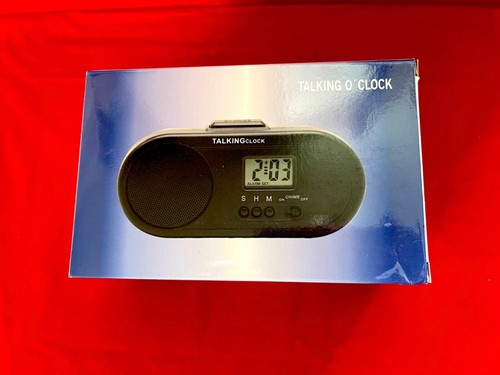TALKING ENGLISH HUMAN VOICE SPEAKING Battery Power Snooze Alarm Clock VERY LOUD - Picture 3 of 6