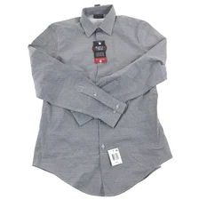 Van Heusen Shirt Men's Small Geometric Flex 3 Slim Long Sleeve Button S NWT