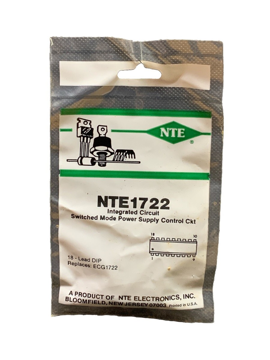 NTE1722 IC Switched Mode Power Supply Control Ckt DIP18 Replaces