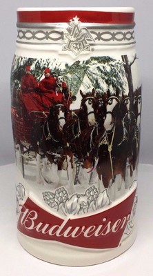 budweiser christmas mugs by year
