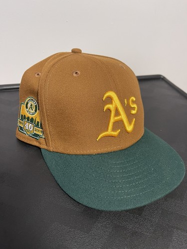 New Era Oakland Athletics Fitted Hat Side Patch Size 7 1/8