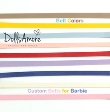 Custom Belts for Barbie Dolls ( Pick One )