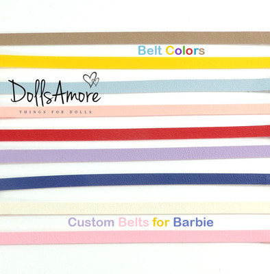 Custom Belts fits Barbie Dolls 6-7'' ( Pick One )