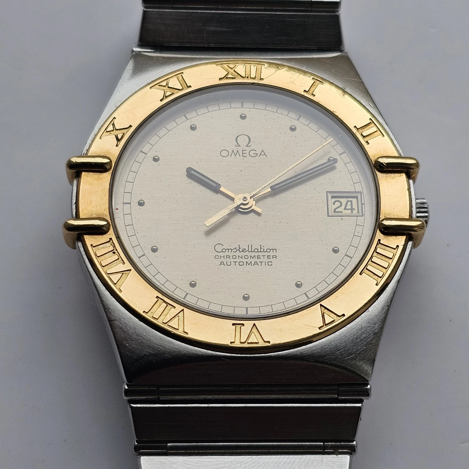 Omega — Vintage Omega Constellation Chronometer Automatic Gold And Steel Men's...