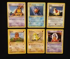 1st Edition Base Set Shadowless Lot Of 6 Pokemon 1999 WOTC