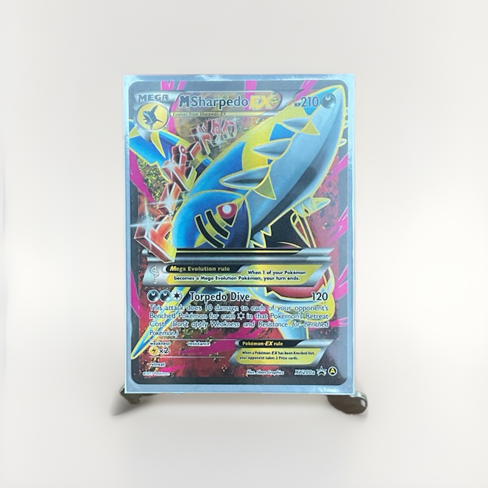 Pokemon TCG Mega Sharpedo EX XY200a Alternate Full Art XY Collection Promo Holo