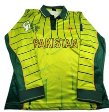 Pakistan ICC Mens Cricket Shirt Large Cricket World Cup 2015 Long Sleeve