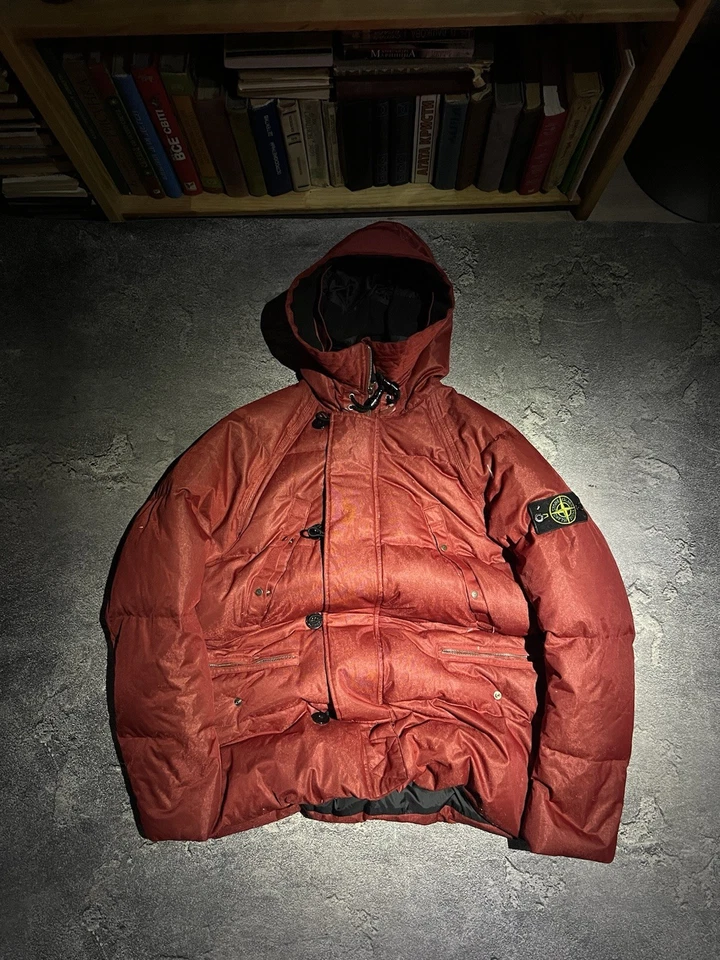Vintage Puffer Stone Island Red Jacket 2009 Archive Streetwear Rare - Image 2 of 4