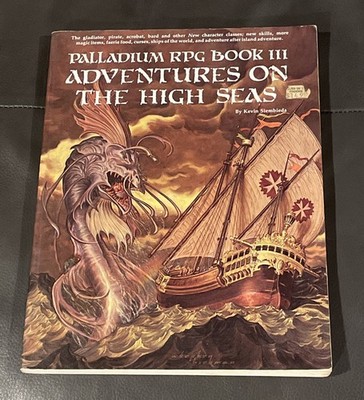 CLEAN Palladium RPG Book III Adventures On The High Seas 1987 Gamebook Gaming