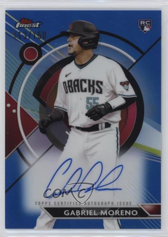 2023 Topps Finest Blue Refractor /150 Gabriel Moreno #FA-GM Rookie Auto RC gp1