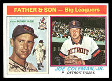 Father & Son - Big Leaguers (Joe Coleman / Joe Coleman, Jr.) F&S