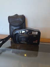Pentax PC-50 35mm Point  Shoot Film Camera AF Black - TESTED  WORKING - MINT