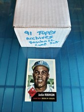 1991 Topps Archives 1953 Complete Set 1-330 Mantle Mays Robinson Reprint Nice!