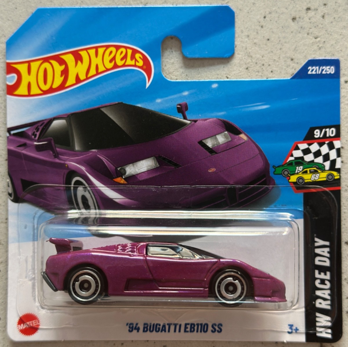 Hot Wheels 94 BUGATTI EB110 SS with Protector veyron chiron tourbillon bolide