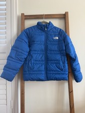 The North Face Blue 550 Boys M 10/12 Zip Up Puffer Jacket Coat