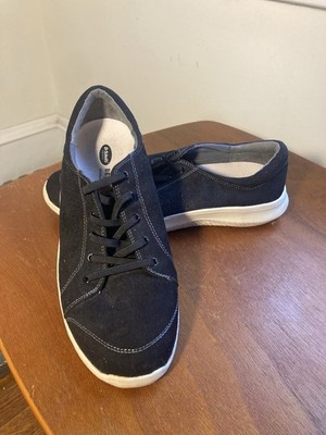 Dr. Scholls Women's Black Faux Suede Shoes 9 Be Free Rubber Sole Sneakers Walk
