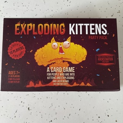EXPLODING KITTENS PARTY PACK CARD GAME 2-10 PLAYERS AGE 7+