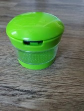 Mini Tritatutto e Pressa per Aglio con Contenitore, Tritatutto Manuale per Aglio