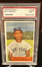 1954 Bowman - Billy Martin #145 PSA 7