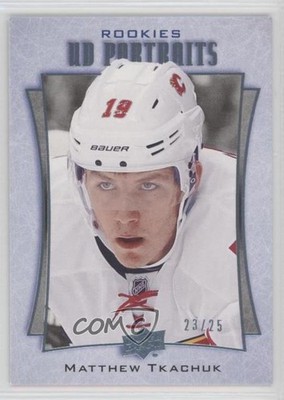 2016 Upper Deck UD Portraits Rookie Platinum Blue Foil 23/25 Matthew Tkachuk 0fy