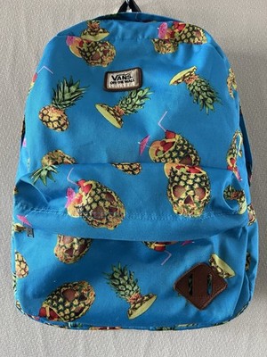 Vans Of The Wall Old Skool II Backpack A Blue And Pineapple Print