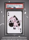 2006 Pokémon Center 10th Anniversary Poker/Playing Cards MEW Ace of Spades