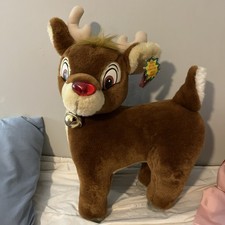 Vintage Rudolph the Red Nosed Reindeer Large 20" Tall Applause Inc Stuffed Plush