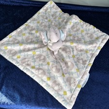 Blankets Beyond Blue Grey Elephant Baby Security Blanket Lovey Nunu Plush Soft